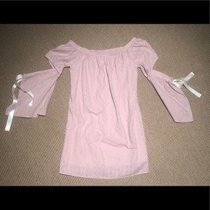 Summer Off The Shoulder Tie Dress